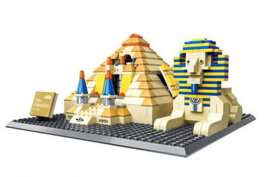 Wange Klemmbausteine - Pyramide von Gizeh Sphinx - 643 Teile