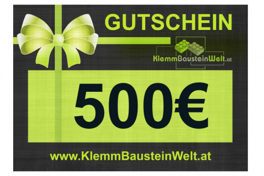 Geschenkgutschein 500€ PDF zum selbst ausdrucken