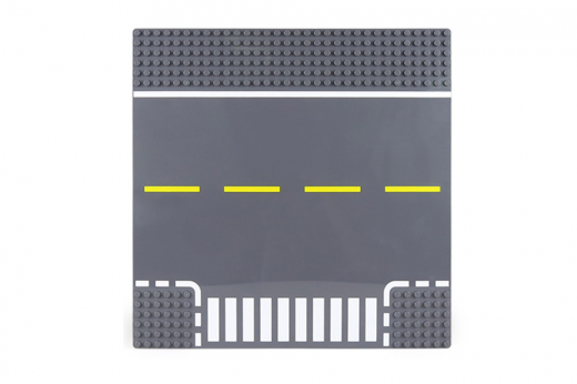 Wange Grundplatte Straße T-Kreuzung 32x32 Noppen, ca. 25,5x25,5cm