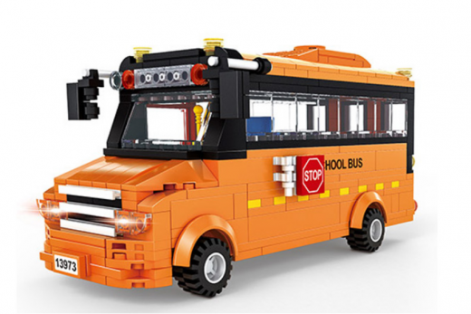 Wange Klemmbausteine - School Bus - 367 Teile