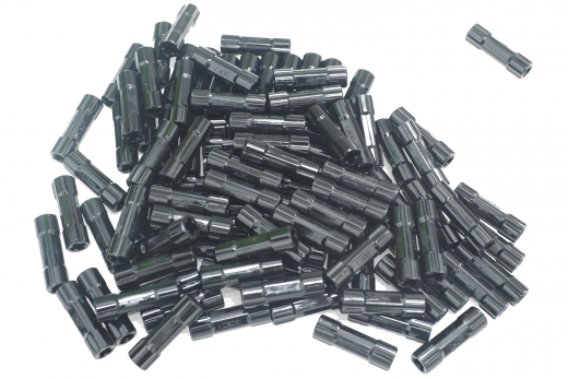 KBW Klemmbausteine Technik Achsenverbinder 3L in schwarz 100Stück