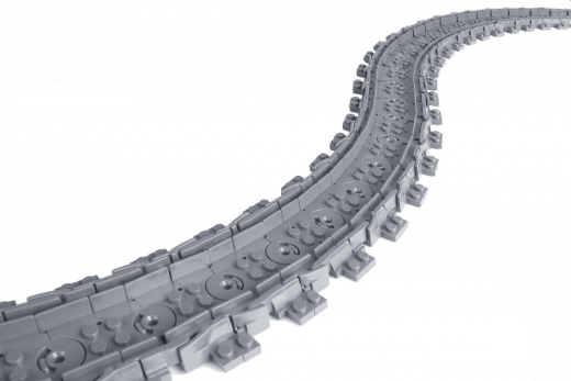 STS Klemmbausteine Eisenbahn Schiene Flexschienen im Karton - 100 Stück