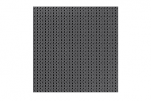 Grundplatte UNTERBAUBAR dunkel grau 32x32 Noppen, ca. 25,5x25,5cm
