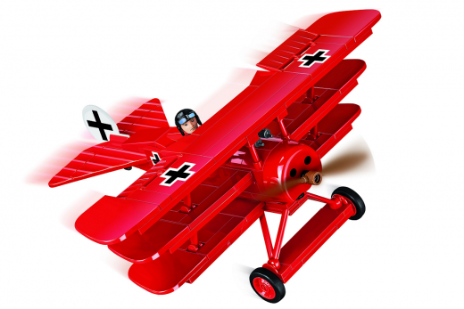 COBI Klemmbausteine Flugzeug Fokker DR.1 Roter Baron - 174 Teile