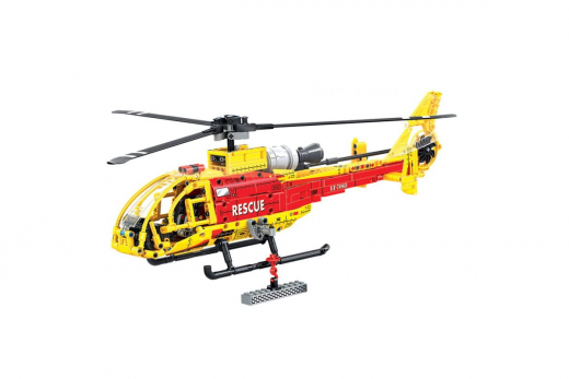 Winner Klemmbausteine Technique Französischer Rettungshubschrauber - 660 Teile