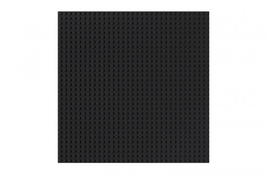 Grundplatte UNTERBAUBAR schwarz 32x32 Noppen, ca. 25,5x25,5cm