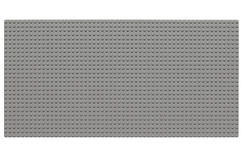 Wange Grundplatte in hell Grau 28x56 Noppen, ca. 44,5x22,5cm