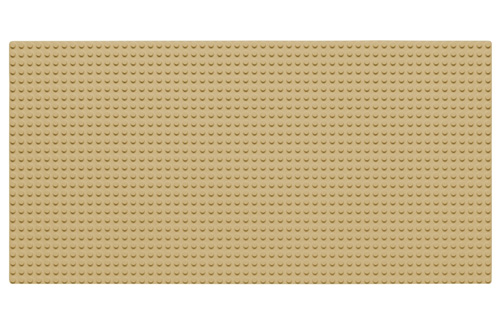 Wange Grundplatte sand Gelb 28 x 56 Noppen, ca. 44,5 x 22,5cm