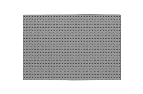 Wange Grundplatte hell Grau 24 x 36 Noppen, ca. 29 x 19,2cm