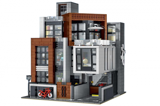 Mork Klemmbausteine Moderne Villa Brown Cube -  3623 Teile