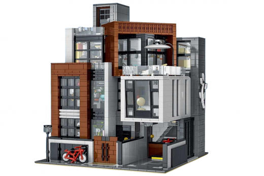 Mork Klemmbausteine Moderne Villa Brown Cube - 3623 Teile