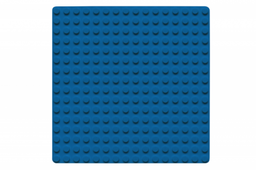 Wange Grundplatte blau 16x16 Noppen, ca. 13x13cm