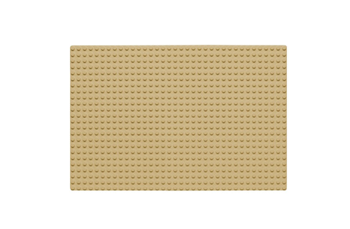 Wange Grundplatte sand gelb 24x36 Noppen, ca. 29x19,2cm