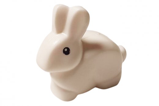 Klemmbausteine Hase in weiß