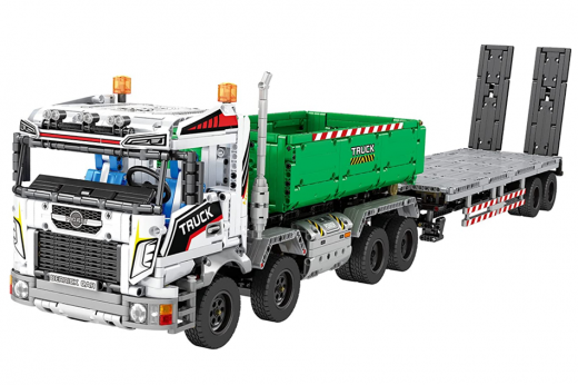 Reobrix Klemmbausteine LKW mit Container und Anhänger - 2950 Teile