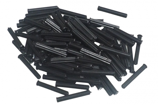 KBW Klemmbausteine Technik Achse 4L mit Stopper in schwarz 100Stück