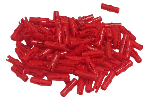 KBW Klemmbausteine Technik Pin in rot (mit Reibung) 100Stück