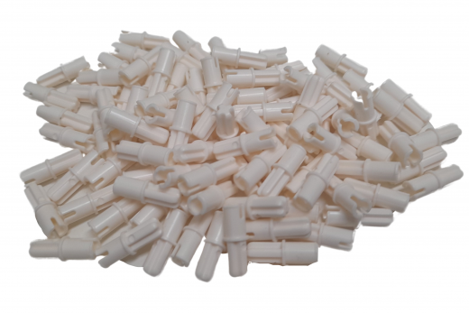 KBW Klemmbausteine Technik Kreuz Pin / Achsen Pin in weiß 100Stück