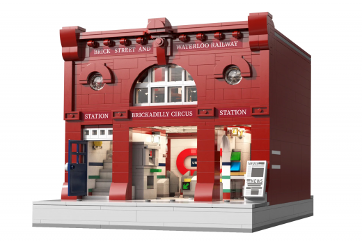 CaDA Klemmbausteine britische U-Bahn Undergroundstation - 1836 Teile