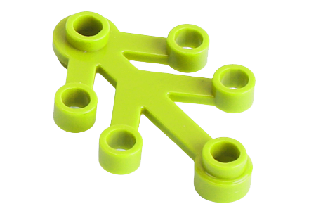 KBW Klemmbausteine Blattelement 4x3 in lime grün 100Stück