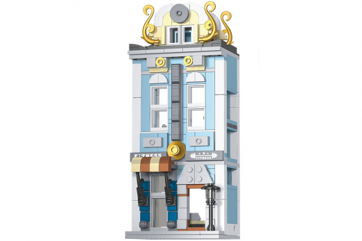 Super18K Klemmbausteine Modular Building Street View Fitness Club - 285 Teile
