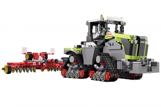 CaDA Klemmbausteine - Claas Raupentraktor XERION 5000 TRAC TS Maßstab 1:32 - 1336 Teile