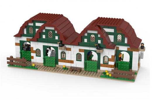 KiddiCraft Klemmbausteine Ponyhof - 869 Teile
