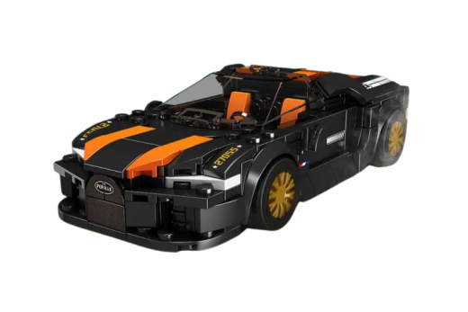 MouldKing Klemmbausteine Sportwagen Chiron 300 in schwarz - 386 Teile