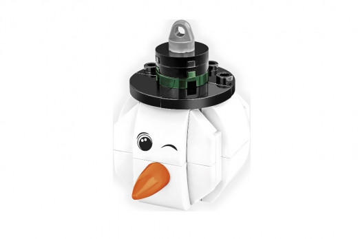 COBI Klemmbausteine Weihnachts Dekoration Schneemann - 63 Teile