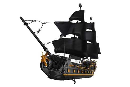 MouldKing Klemmbausteine Piratenschiff Black Pearl V2 - 4794 Teile