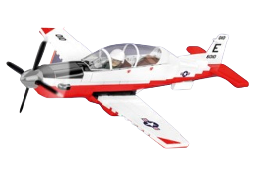 COBI Klemmbausteine Flugzeuge Beechcraft T-6 Texan II Rot - 197 Teile