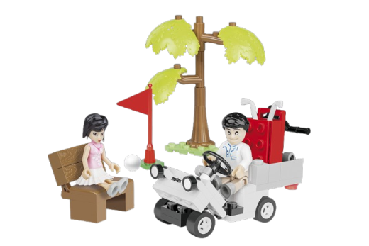 COBI Klemmbausteine Autos Melex 212 Golf Set - 94 Teile
