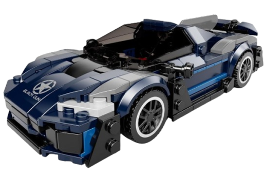 MouldKing Klemmbausteine Sportwagen AMG ONE blau - 405 Teile