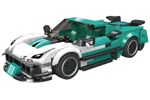 MouldKing Klemmbausteine Sportwagen F8XX - 412 Teile mit stapelbarer Displaybox/Sammelbox 19,5x9,5x8,5cm