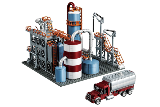 Baka Klemmbausteine Gebäude Raffinerie Modular Buildings - 1831 Teile