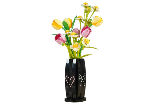 Baka Klemmbausteine Blumen Bouquet Tulip Frischer Tulpenstraus mit Vase - 1250 Teile