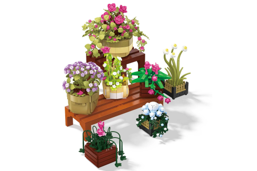 Baka Klemmbausteine Blumen Topfpflanzen - 1456 Teile