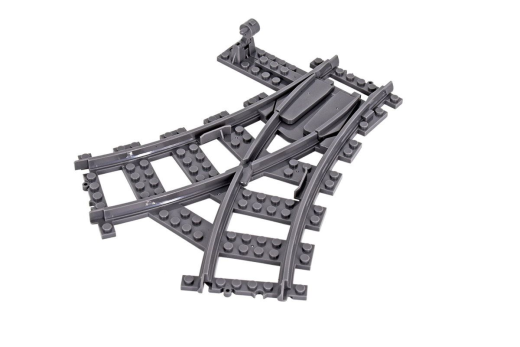 STS Klemmbausteine Eisenbahn Schiene Weiche R40