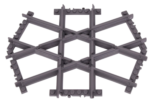 STS Klemmbausteine Eisenbahn Schiene 6-fach Kreuzung