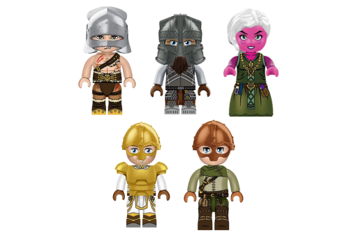 KiddiCraft Klemmbausteine KIDDIZ Figuren-Pack Dungeon Raider Team - 93 Teile
