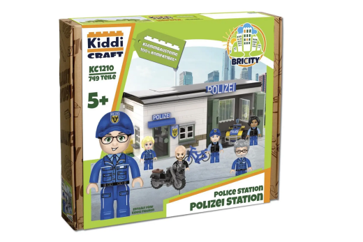 Kiddicraft Klemmbausteine Polizeistation - 799 Teile