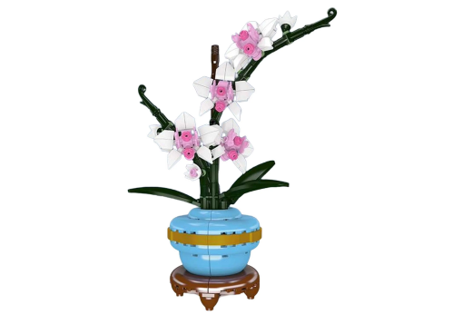 MouldKing Klemmbausteine Blumen Orchidee im Topf - 386 Teile