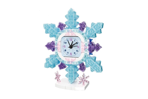 Jie Star Klemmbausteine Schneeflocken Uhr - 392 Teile