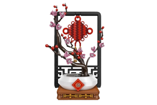 MouldKing Klemmbausteine Blumen Chinesische Topfpflanze - 1078 Teilen