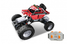 CaDA Klemmbausteine Off Road Auto in rot RC Set RTR mit Fernsteuerung und Antriebsset - 489 Teile