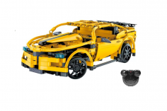 CaDa Klemmbausteine - Sport Auto - RC Set RTR mit Fernsteuerung und Antriebsset bestehend aus 419 Teilen