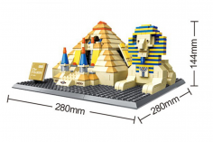 Wange Klemmbausteine - Pyramide von Gizeh Sphinx - 643 Teile