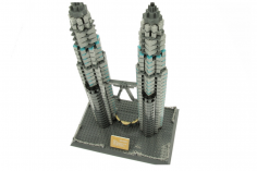 Wange Klemmbausteine - Petronas Towers Kuala Lumpur - 1175 Teile