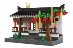 Wange Klemmbausteine - Vorgarten und Wohnhaus im Hui Stil - 507 Teile