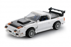 CaDA Klemmbausteine - Initial-D Mazda FD3S RX-7 weiß - optional aufrüstbar mit RC Set - 1552 Teile